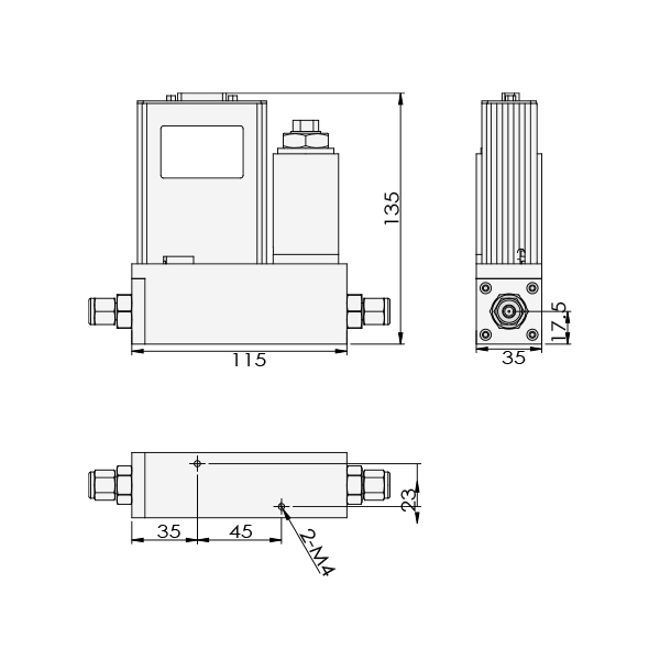 ACU10FD-MC质量流量控制器